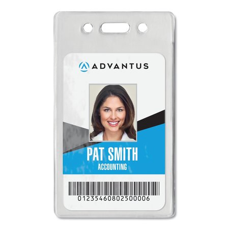 ADVANTUS Proximity ID Badge Holder, Vertica, PK50 75451